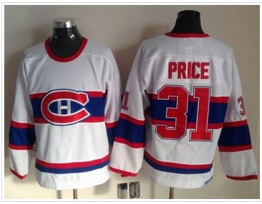 Montreal Canadiens #31 Carey Price White CCM Throwback Stitched NHL Jersey