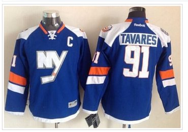 New York Islanders #91 John Tavares Baby Blue 2014 Stadium Series Stitched NHL Jersey
