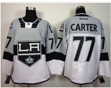 Los Angeles Kings #77 Jeff Carter White Grey 2015 Stadium Series Stitched NHL Jersey