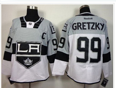 Los Angeles Kings #99 Wayne Gretzky White Grey 2015 Stadium Series Stitched NHL Jersey