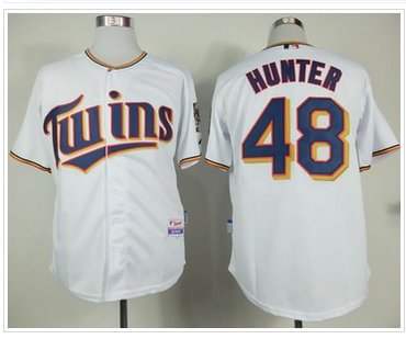 Minnesota Twins #48 Torii Hunter White Home Cool Base Stitched Baseball Jersey Minnesota Twins #48 Torii Hunter White Home Cool Base Stitched Baseball Jersey