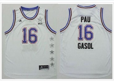 Chicago Bulls #16 Pau Gasol White 2015 All Star Stitched NBA Jersey