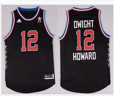 Houston Rockets #12 Dwight Howard Black 2015 All Star Stitched NBA Jersey