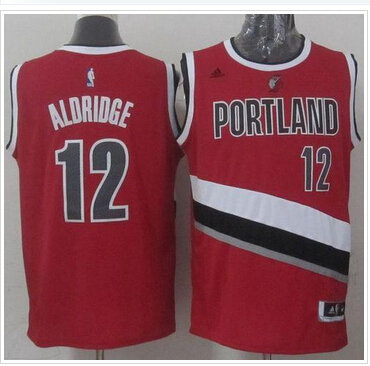Portland Trail Blazers #12 LaMarcus Aldridge Stitched Red NBA Jersey
