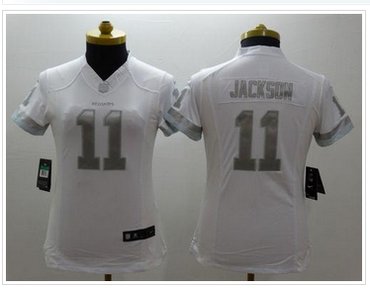 Women's New Redskins #11 DeSean Jackson White Stitched NFL Limited Platinum Jersey