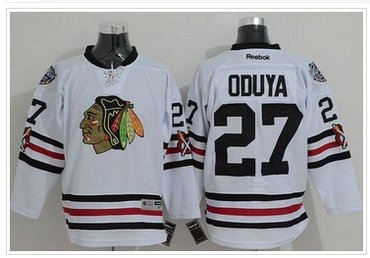 Chicago Blackhawks #27 Johnny Oduya White 2015 Winter Classic Stitched NHL Jersey