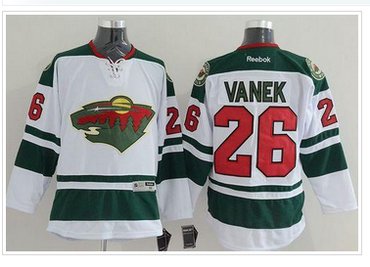 Minnesota Wild #26 Thomas Vanek White Stitched NHL Jersey