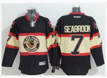 Chicago Blackhawks #7 Brent Seabrook Black New Third Stitched NHL Jersey