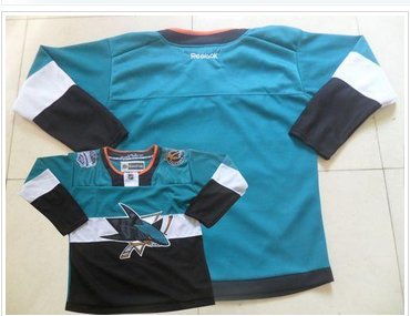San Jose Sharks Blank Teal Black 2015 Stadium Series Stitched NHL Jersey