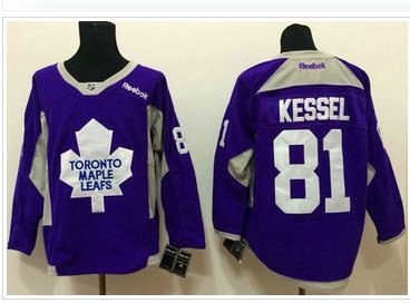 Toronto Maple Leafs #81 Phil Kessel Purple Hockey Fights Cancer Stitched NHL Jersey