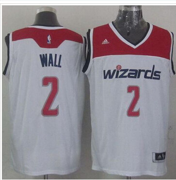 Revolution 30 Washington Wizards #2 John Wall White Stitched NBA Jersey