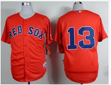 Boston Red Sox #13 Hanley Ramirez Red Cool Base Baseball Jersey