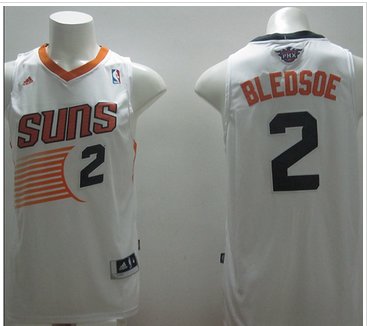 Revolution 30 Phoenix Suns #2 Eric Bledsoe White Stitched NBA Jersey