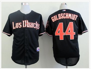 Arizona Diamondbacks #44 Paul Goldschmidt Black Cool Base Stitched Baseball Jersey