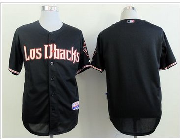 Arizona Diamondbacks Blank Black Cool Base Stitched Baseball Jersey