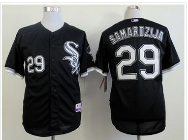 Chicago White Sox #29 Jeff Samardzija Black Cool Base Baseball Jerseys