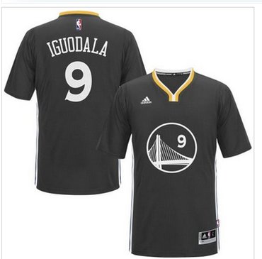 Golden State Warriors #9 Andre Iguodala New Black Alternate Stitched NBA Jersey