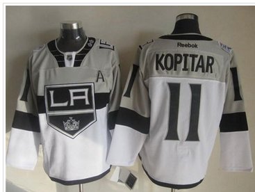Los Angeles Kings #11 Anze Kopitar White Grey 2015 Stadium Series Stitched NHL Jersey Los Angeles Kings #11 Anze Kopitar White Grey 2015 Stadium Series Stitched NHL Jersey