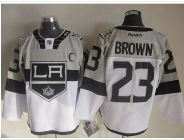 Los Angeles Kings #23 Dustin Brown White Grey 2015 Stadium Series Stitched NHL Jersey Los Angeles Kings #23 Dustin Brown White Grey 2015 Stadium Series Stitched NHL Jersey