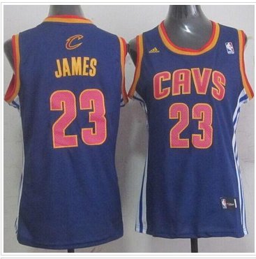 Women's Cavaliers #23 LeBron James Light Blue Fashion Stitched NBA Jersey