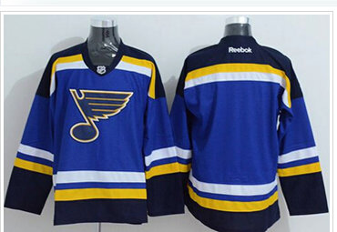 St.Louis Blues Blank Light Blue Home Stitched NHL Jersey