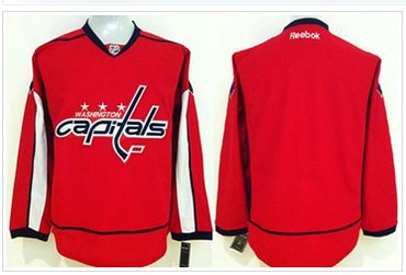 Washington Capitals Blank Stitched Red NHL Jersey