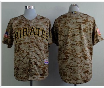 Pittsburgh Pirates Blank Camo Alternate Cool Base Stitched Baseball Jersey