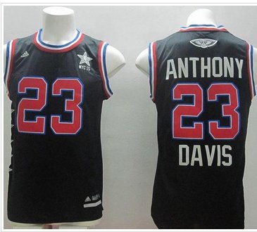 Charlotte Hornets #23 Anthony Davis Black 2015 All Star Stitched NBA Jersey