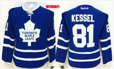 Women Toronto Maple Leafs #81 Phil Kessel Blue Home Stitched NHL Jersey