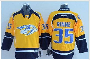Nashville Predators #35 Pekka Rinne Yellow Home Stitched NHL Jersey Nashville Predators #35 Pekka Rinne Yellow Home Stitched NHL Jersey