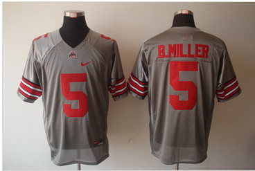 Ohio State Buckeyes Braxton Miller 5 Grey College Football Jersey Ohio State Buckeyes Braxton Miller 5 Grey College Football Jersey