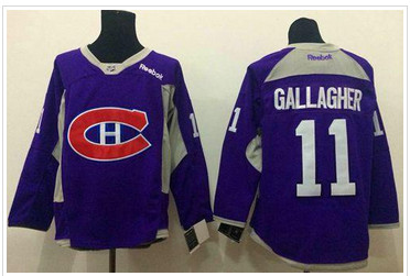 Montreal Canadiens #11 Brendan Gallagher Purple Practice Stitched NHL Jersey Montreal Canadiens #11 Brendan Gallagher Purple Practice Stitched NHL Jersey