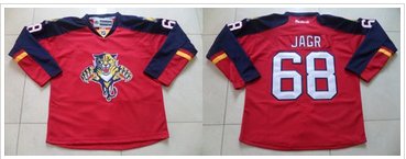 Florida Panthers #68 Jaromir Jagr Red Home Stitched NHL Jersey