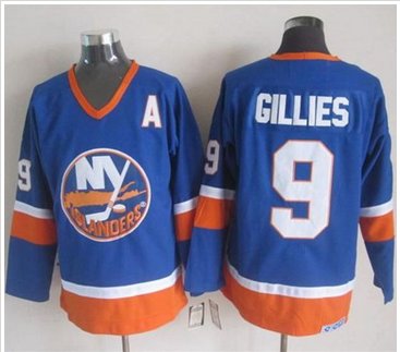 New York Islanders #9 Clark Gillies Baby Blue CCM Throwback Stitched NHL Jersey New York Islanders #9 Clark Gillies Baby Blue CCM Throwback Stitched NHL Jersey