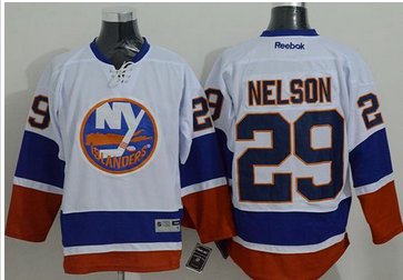 New York Islanders #29 Brock Nelson White Stitched NHL Jersey New York Islanders #29 Brock Nelson White Stitched NHL Jersey