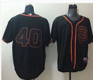 San Francisco Giants #40 Madison Bumgarner Black Alternate Cool Base Stitched Baseball