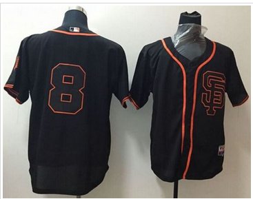 San Francisco Giants #8 Hunter Pence Black Alternate Cool Base Stitched Baseball Jersey
