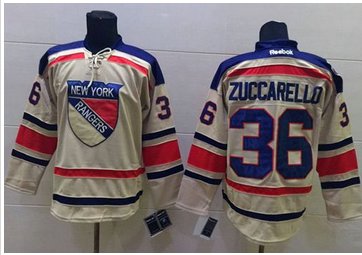New York Rangers #36 Mats Zuccarello Cream 2012 Winter Classic Stitched NHL Jersey