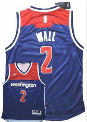 Washington Wizards #2 John Wall Navy Blue Alternate Stitched NBA Jersey