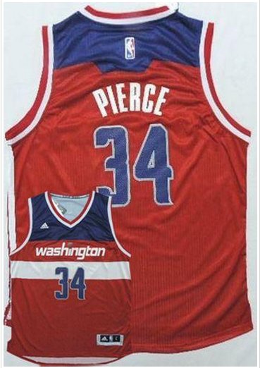 Washington Wizards #34 Paul Pierce New Red Road Stitched NBA Jersey