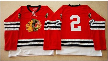 Mitchell And Ness 1960-61 Chicago Blackhawks #2 Duncan Keith Red Stitched NHL Jersey