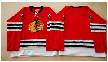 Mitchell And Ness 1960-61 Chicago Blackhawks Blank Red Stitched NHL Jersey