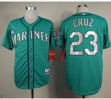 Seattle Mariners #23 Nelson Cruz Green Cool Base Stitched Baseball Jersey