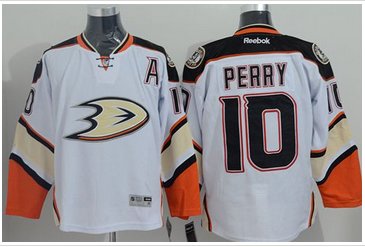 Anaheim Ducks #10 Corey Perry White New Road Stitched NHL Jersey