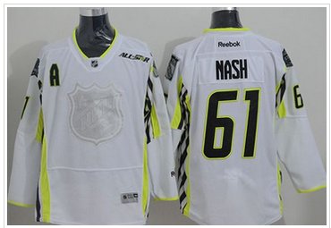New York Rangers #61 Rick Nash White 2015 All Star Stitched NHL Jersey