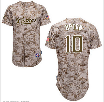 2015 nova Justin Upton Men Baseball multi Jersey San Diego Padres 10 Justin Upton bordados costurado camisa Camisas