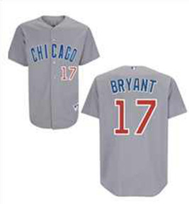 Chicago Cubs #17 kris BRYANT MLB  gray  jersey