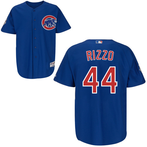Chicago Cubs 44# Rizzo Blue Authentic Personalized Alternate Jersey