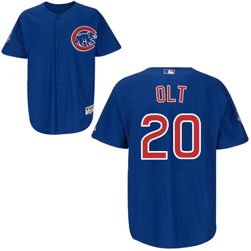 Chicago Cubs 20# Olt Blue Authentic Personalized Alternate Jersey