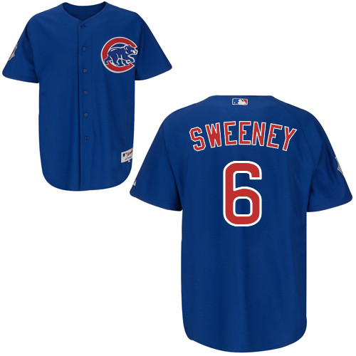 Chicago Cubs 6# Sweeney Blue Authentic Personalized Alternate Jersey